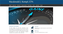 Desktop Screenshot of kempfcpa.com