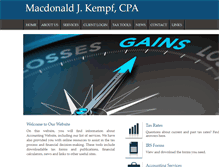 Tablet Screenshot of kempfcpa.com